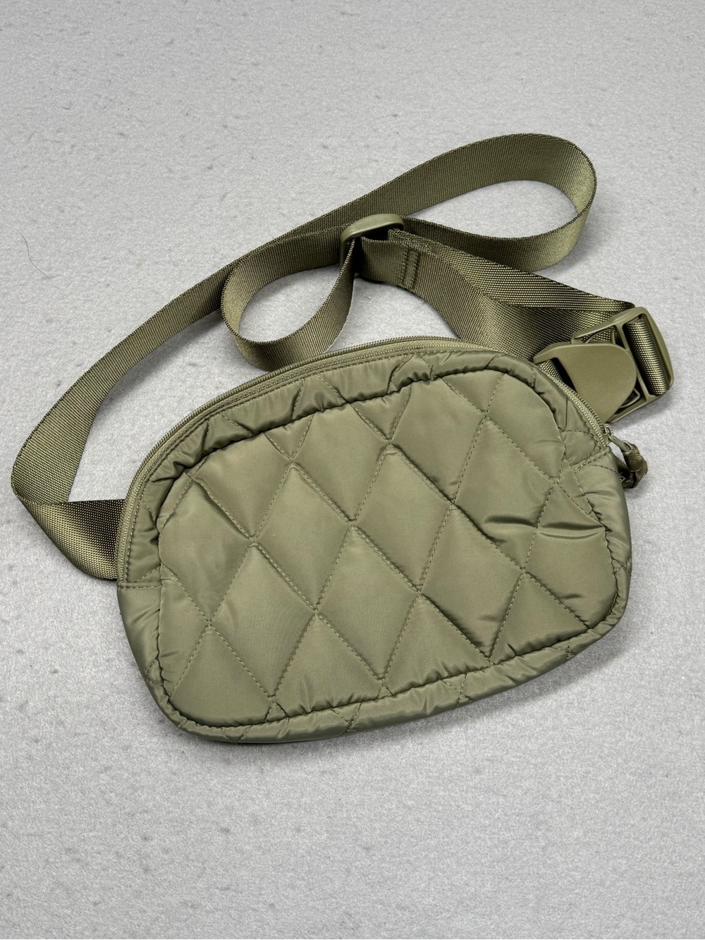 Vera Bradley Ultralight Belt Bag Sage Green Quilted Nylon Fanny Pack Crossbody